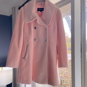 Baby pink babydoll peacoat high quality heavy warm